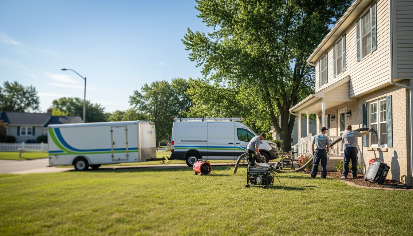 Flooded Basement Restoration And Cleanup With Repair in Cotton, MN near me